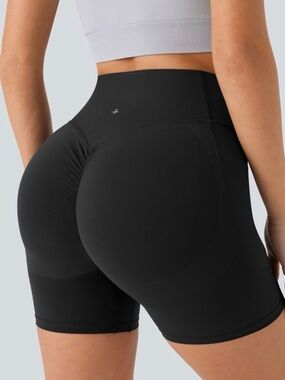 Halara UltraSculpt™ High Waisted Scrunch Butt Lifting Tummy Control Shorts Black